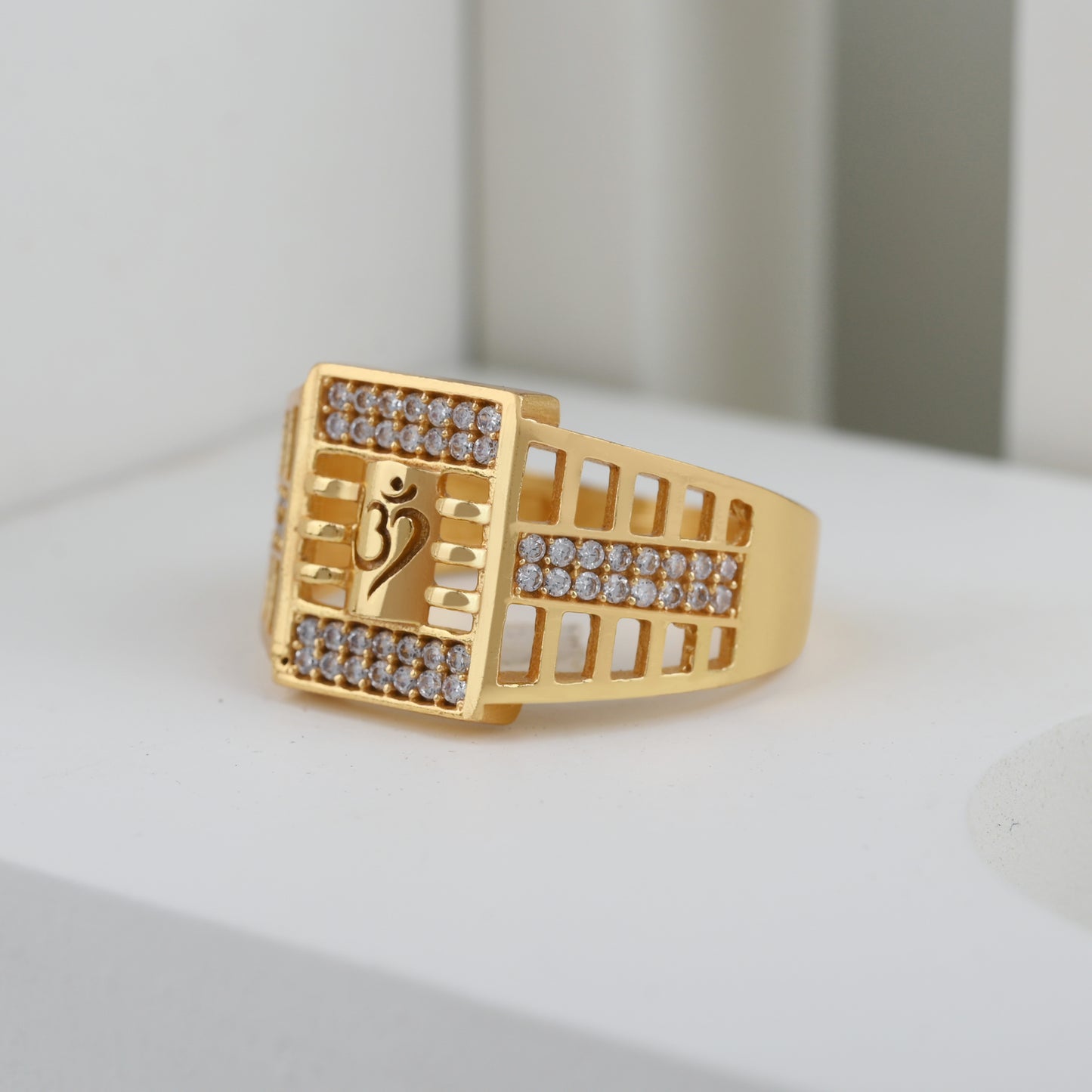 Om Diamond Ring For Men-3