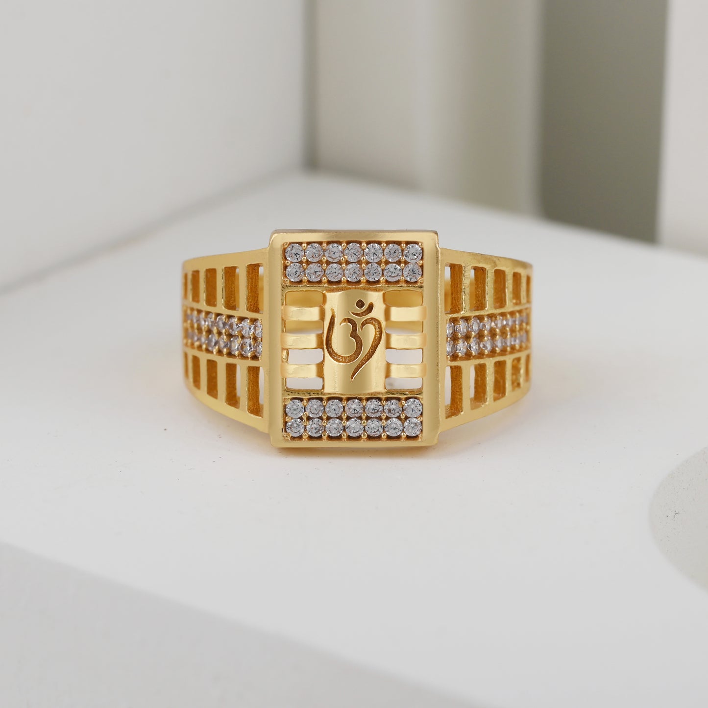 Om Diamond Ring For Men-3