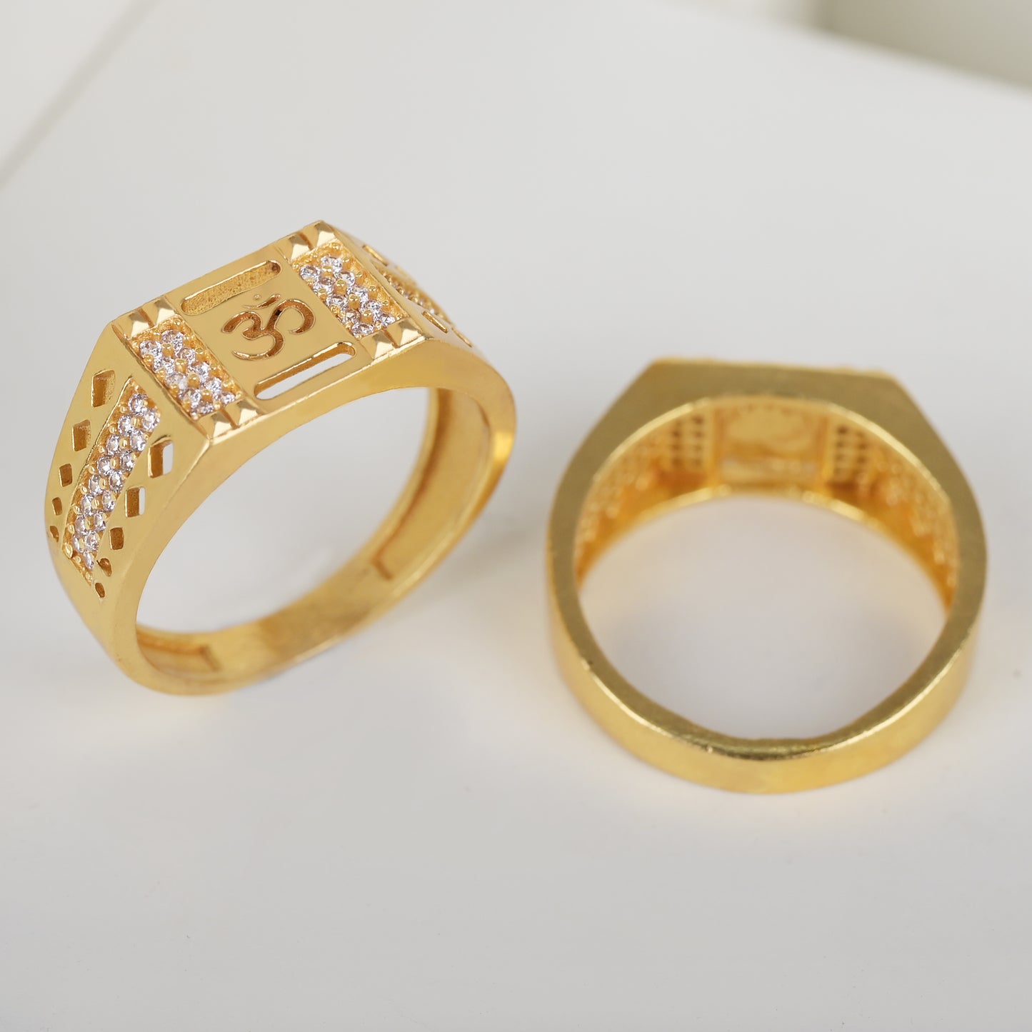 Om Diamond Ring For Men-1
