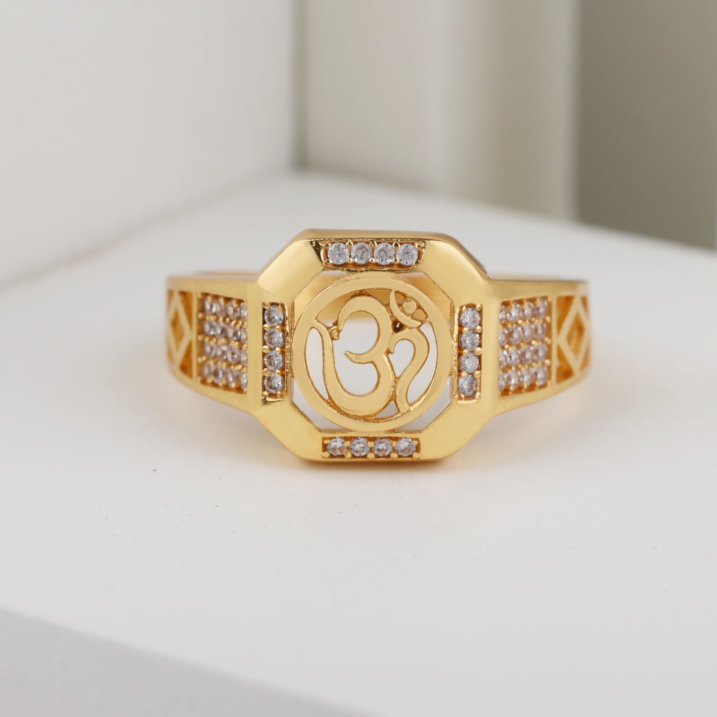 Om Diamond Ring For Men-2