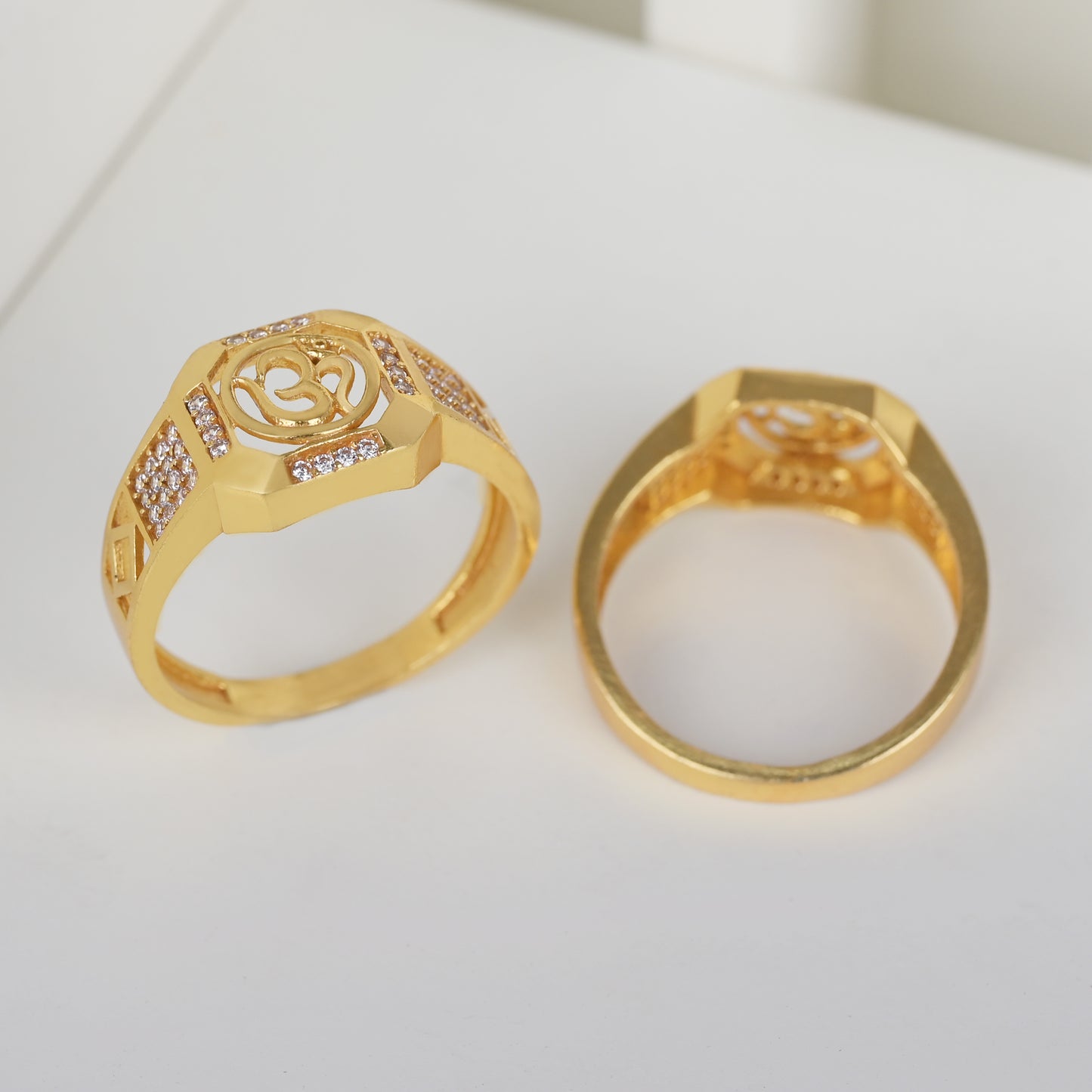 Om Diamond Ring For Men-2