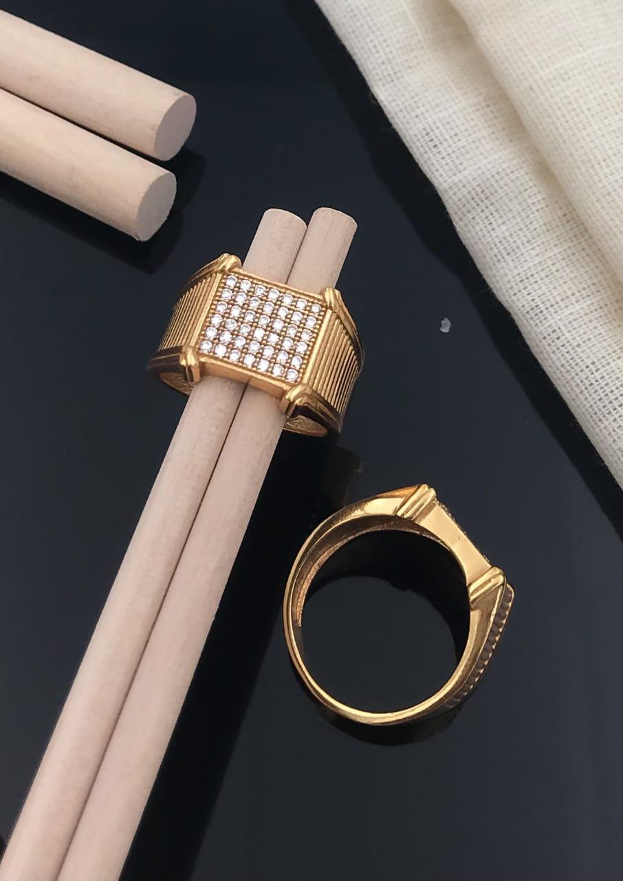 7 Layers Square Diamonds Ring For Men