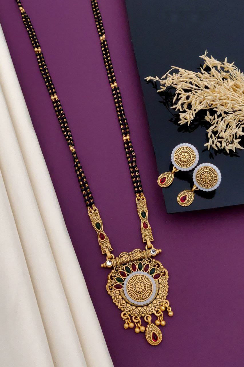 Antique Mangalsutra Diamonds With Chain For Women -1