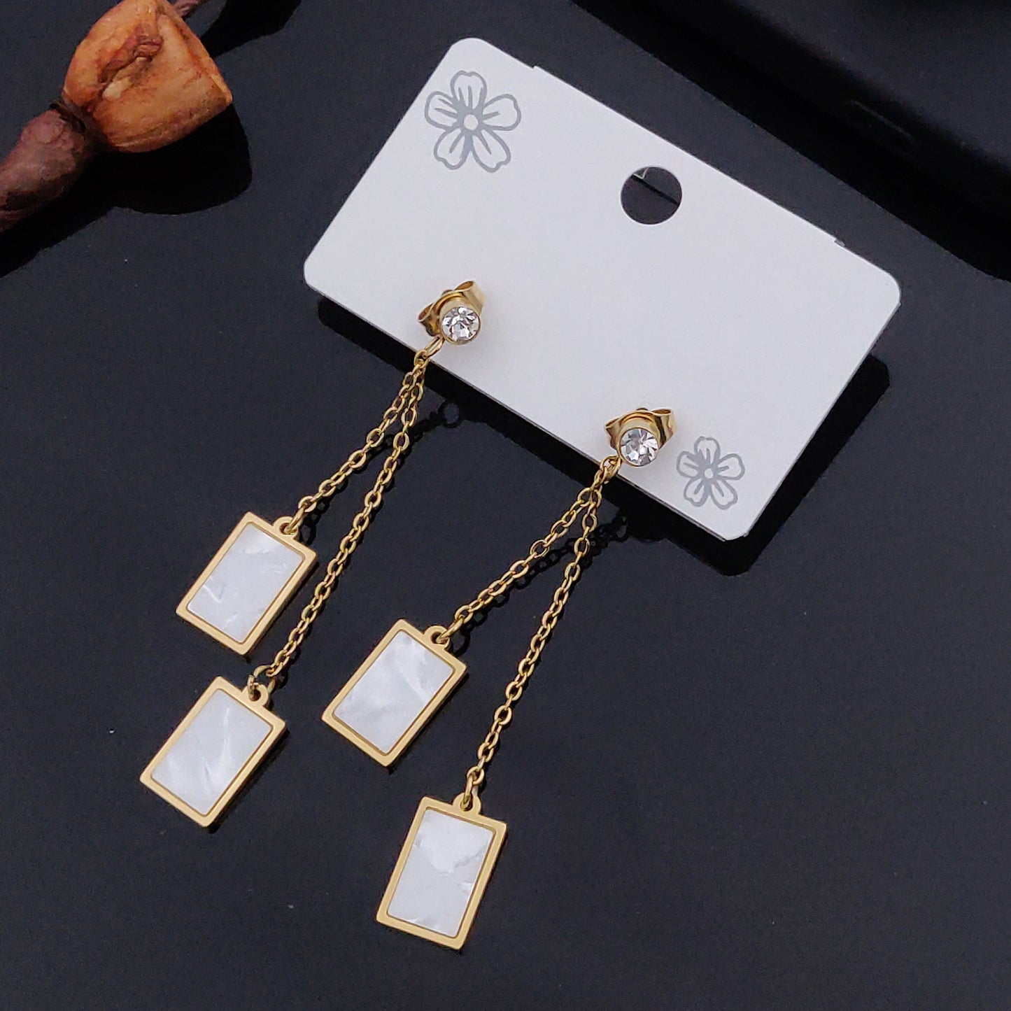 Hanging Square Shape Earrings
