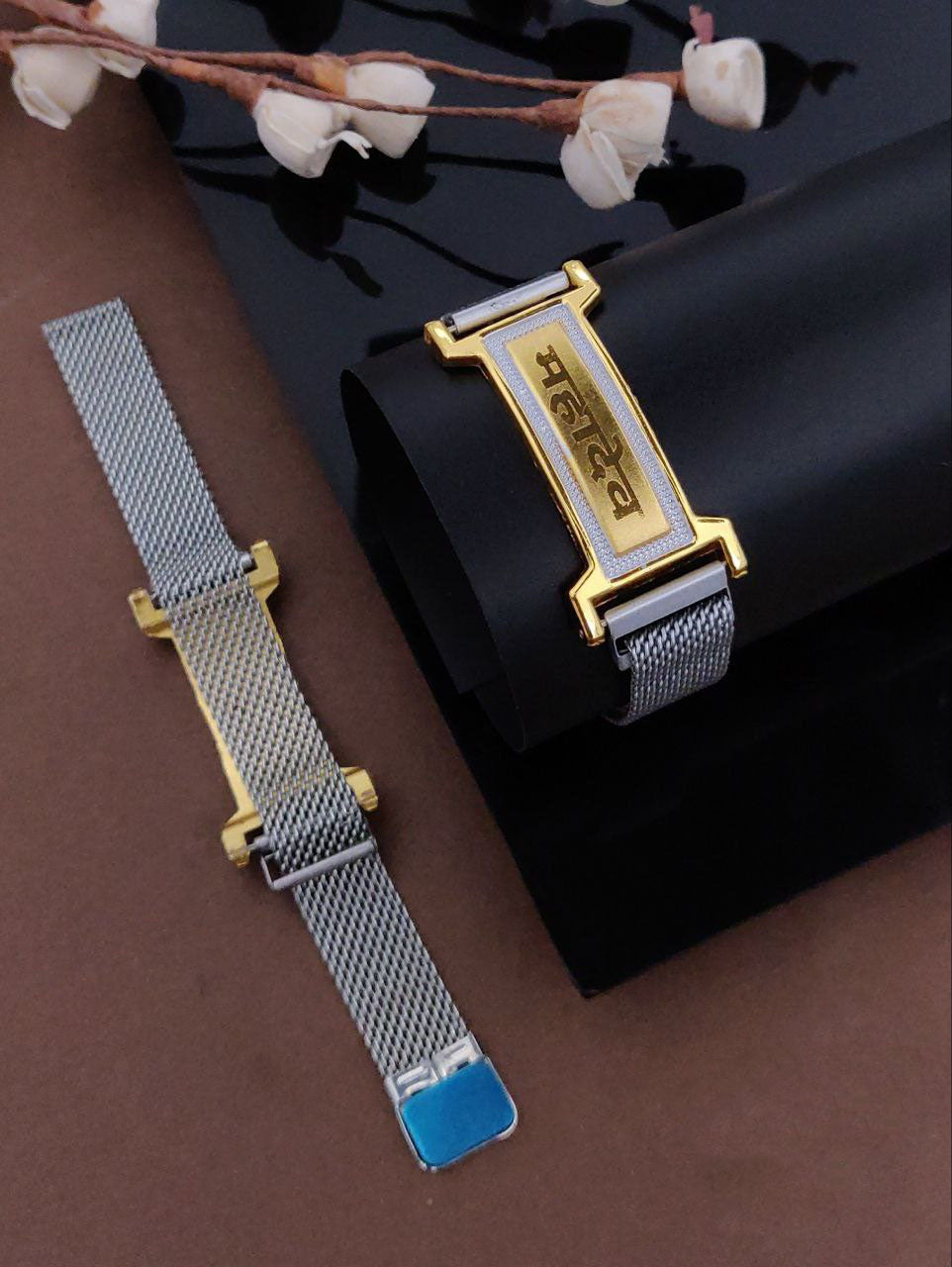 Mahadev Magnetic Metal Belt Adjustable Bracelet