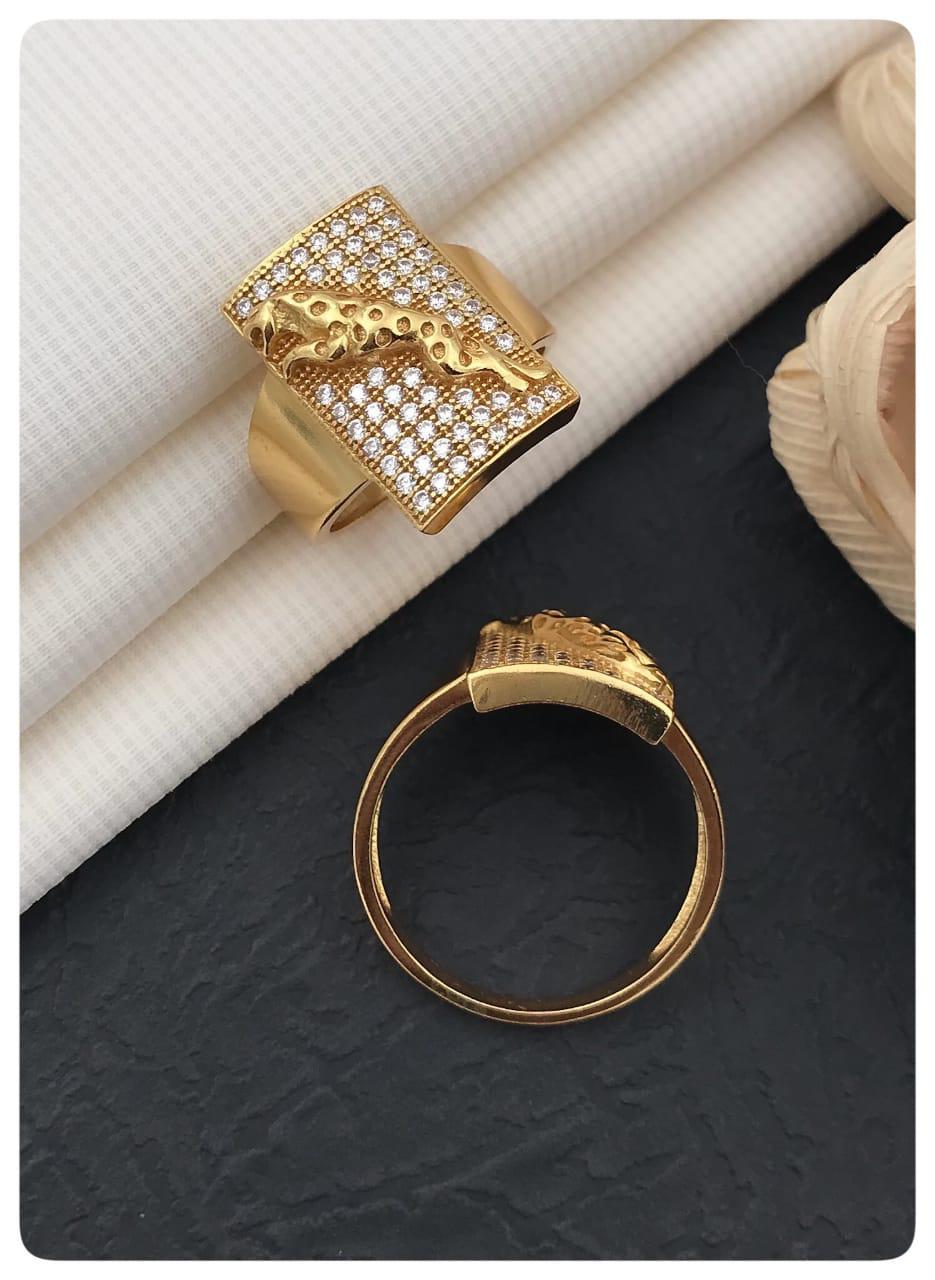 Jaguar Of Luxury Style Diamonds Ring For Men