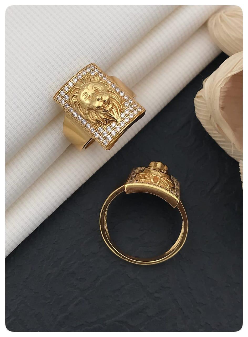 Lion King Diamonds Ring For Men