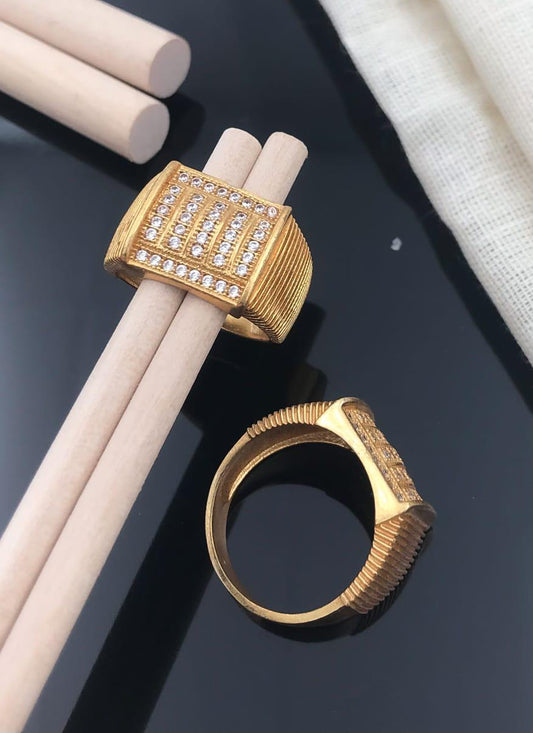 Mercury Line Diamonds Ring For Men